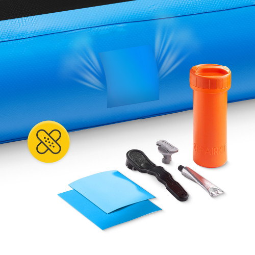  Мат гімнастичний надувний 4FIZJO Air Track Mat 300 x 100 x 15 cм White/Blue (P-5907739311771) - фото №4